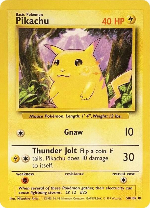 Pikachu - #058/102