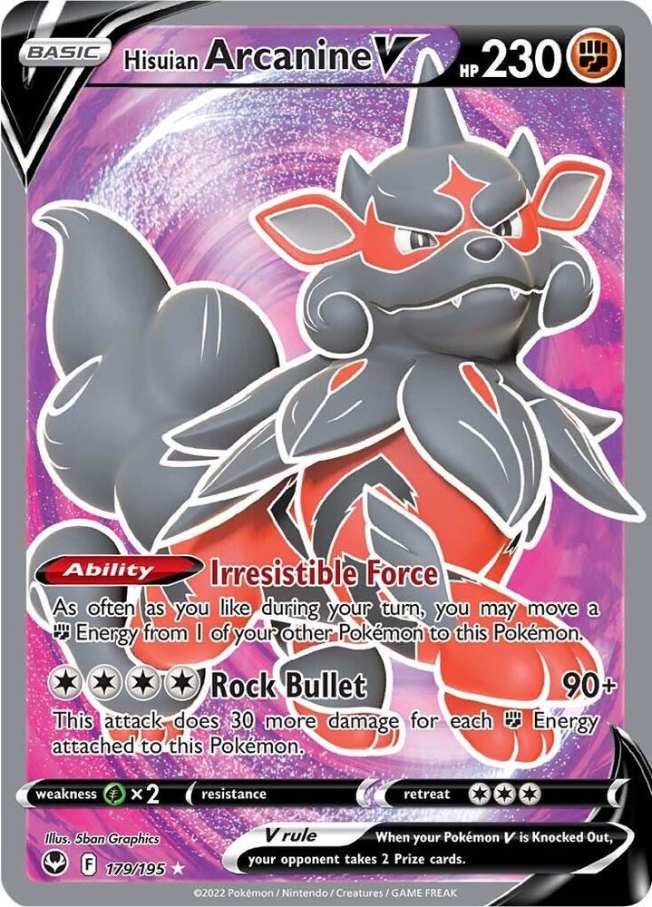 Hisuian Arcanine V (Full Art) - #179/195
