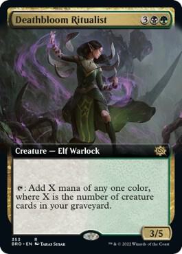 Deathbloom Ritualist (Extended Art) - #353