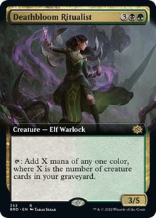 Deathbloom Ritualist (Extended Art) - #353