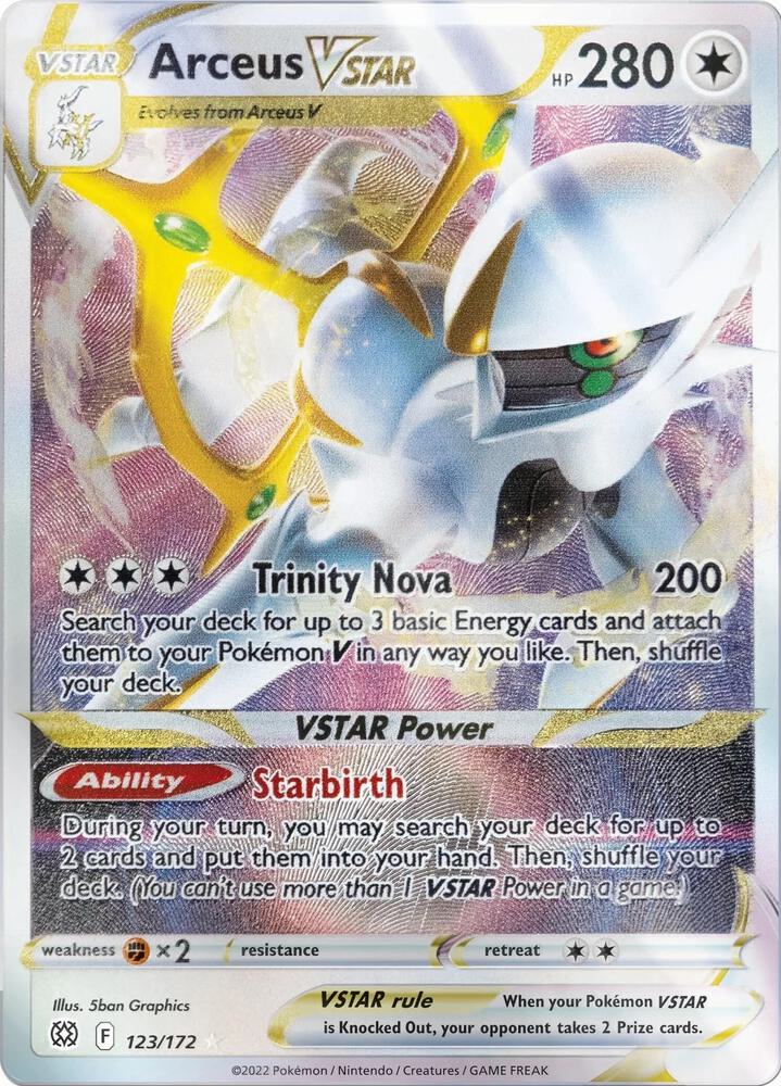 Arceus VSTAR - 123/172 (Metal Card) - #123/172