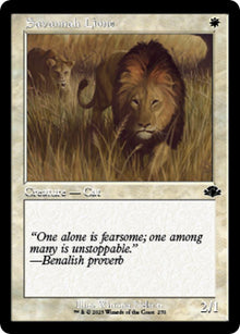 Savannah Lions (Retro Frame) - #270