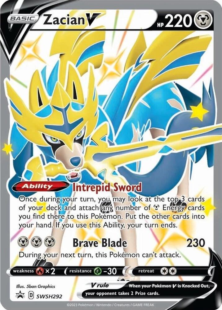 Zacian V (Shiny) - SWSH292 - #SWSH292