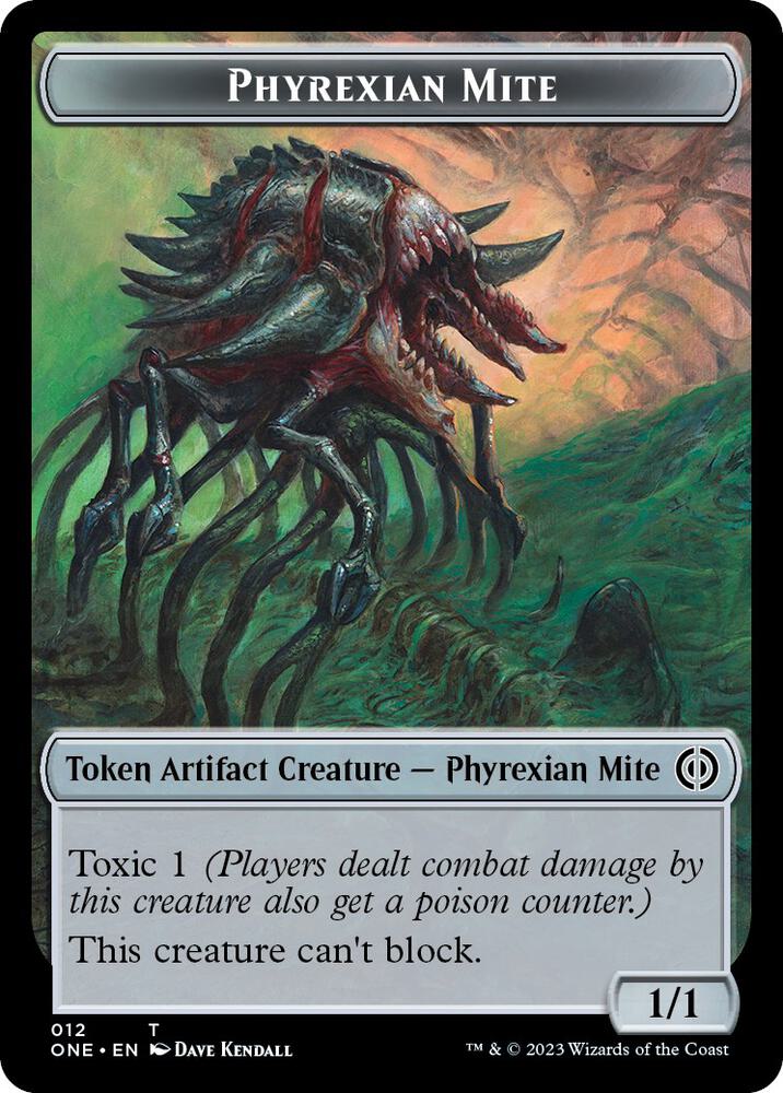 Phyrexian Mite (012) // Cat Double-Sided Token - #12 // 1