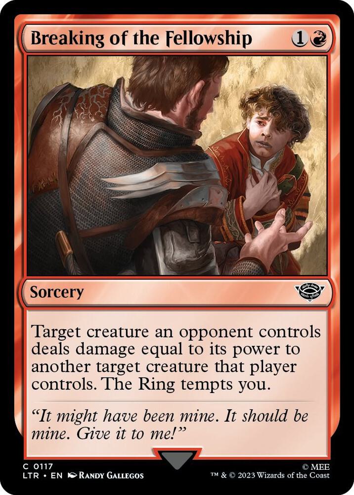 Breaking of the Fellowship - #117