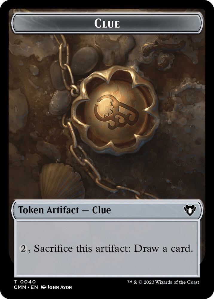 Clue // Zombie (0013) Double-Sided Token - #40 // 13