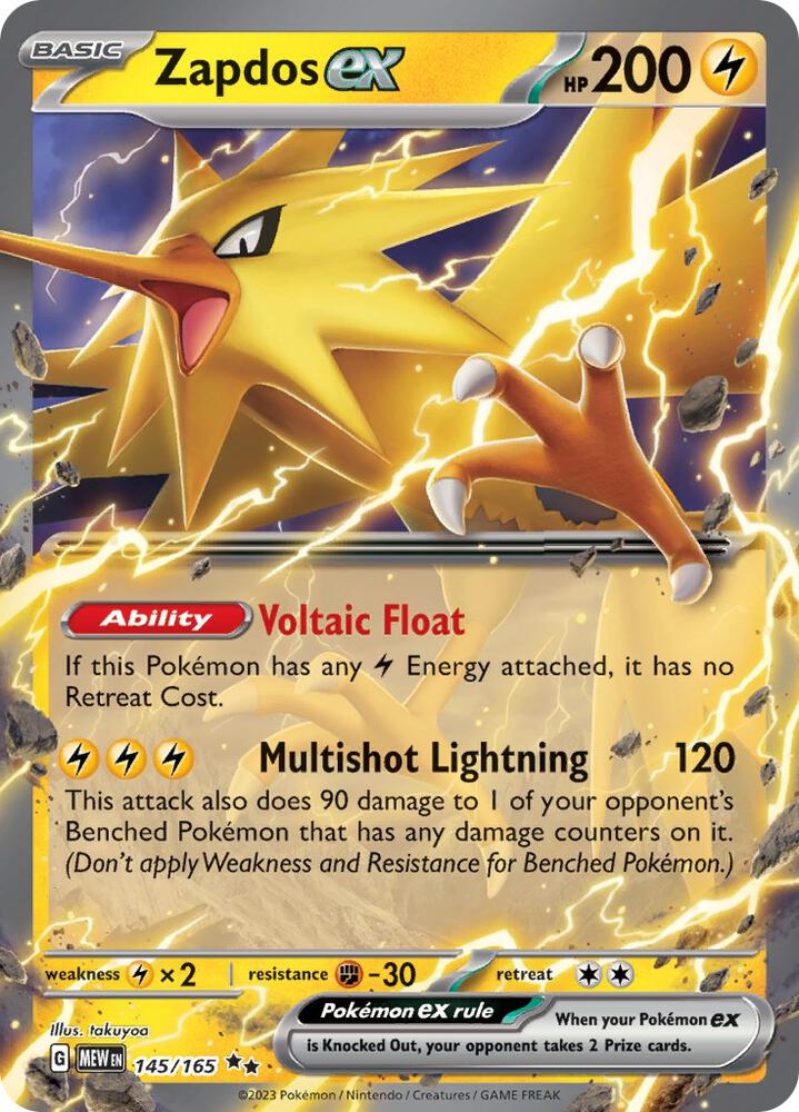 Zapdos ex - 145/165 - #145/165