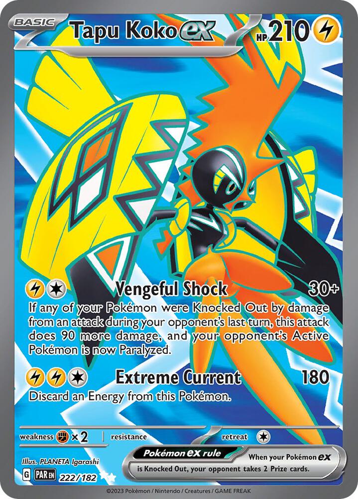 Tapu Koko ex - 222/182 - #222/182