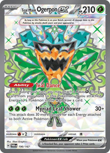 Teal Mask Ogerpon ex - 190/167 - #190/167