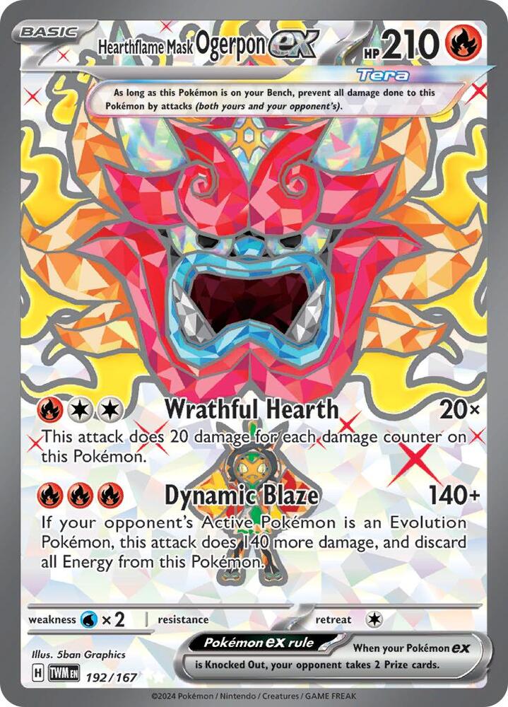 Hearthflame Mask Ogerpon ex - 192/167 - #192/167