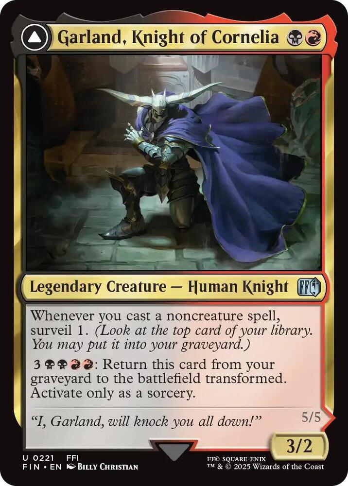 Garland, Knight of Cornelia - #221