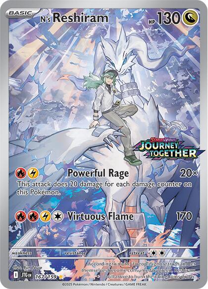 N's Reshiram - 167/159 (Journey Together Stamped) - #167/159