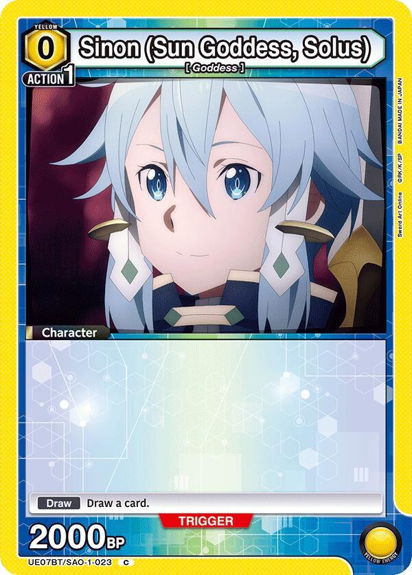 Sinon (Sun Goddess, Solus) (023) #UE07BT/SAO-1-023