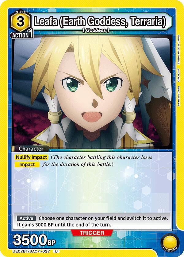 Leafa (Earth Goddess, Terraria) (027) #UE07BT/SAO-1-027