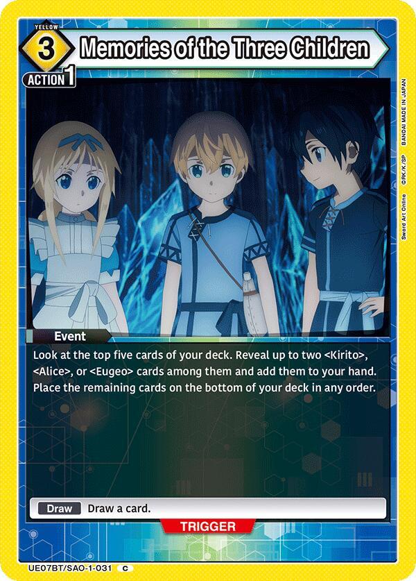 Memories of the Three Children #UE07BT/SAO-1-031