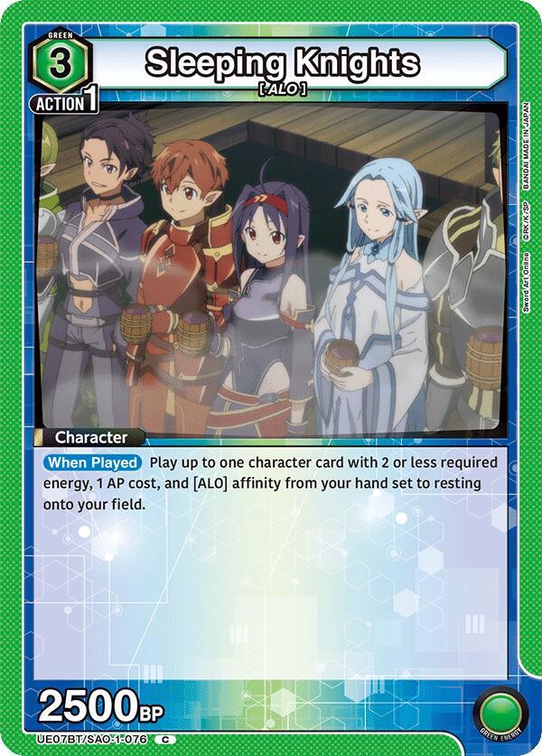 Sleeping Knights #UE07BT/SAO-1-076