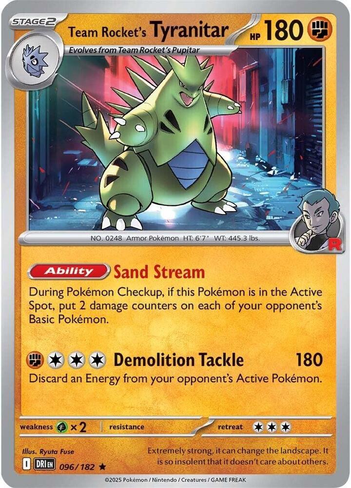 Team Rocket's Tyranitar - #096/182