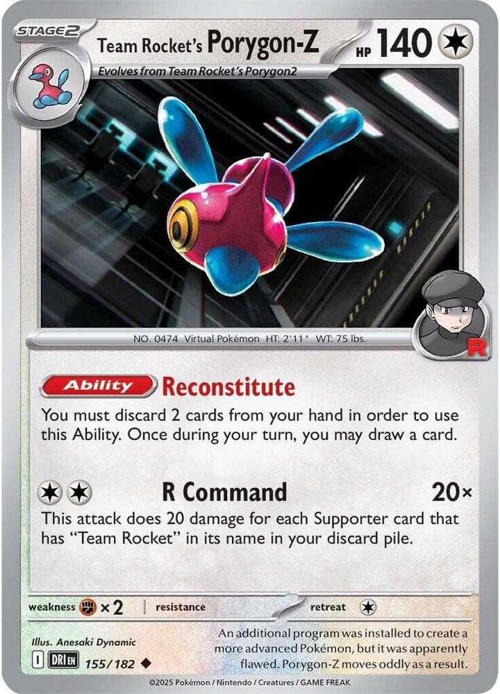 Team Rocket's Porygon-Z - #155/182