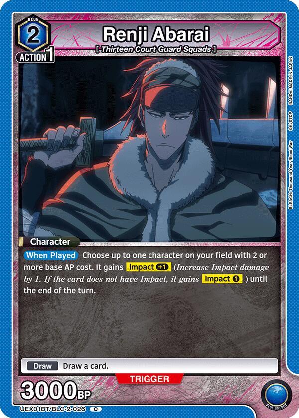 Renji Abarai (026) - #UEX01BT/BLC-2-026