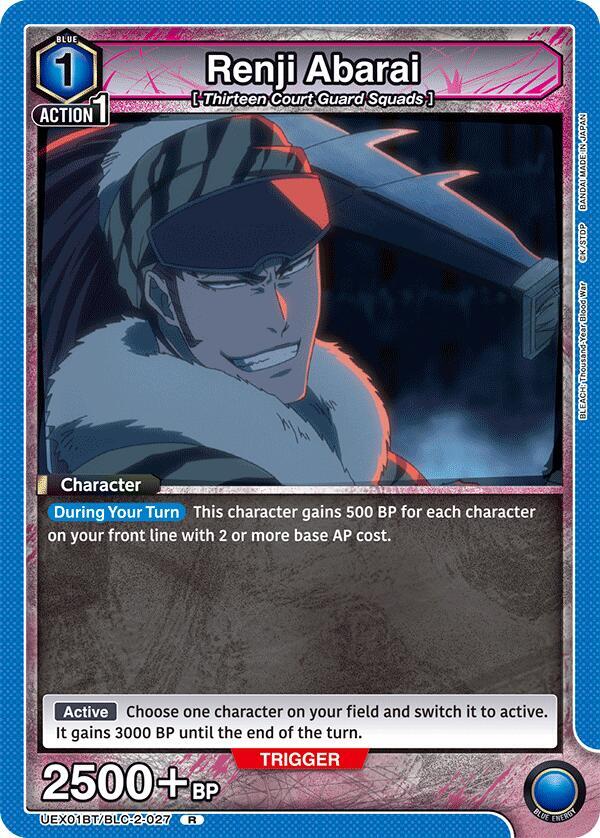 Renji Abarai (027) - #UEX01BT/BLC-2-027