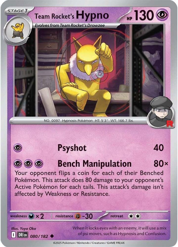 Team Rocket's Hypno - #080/182