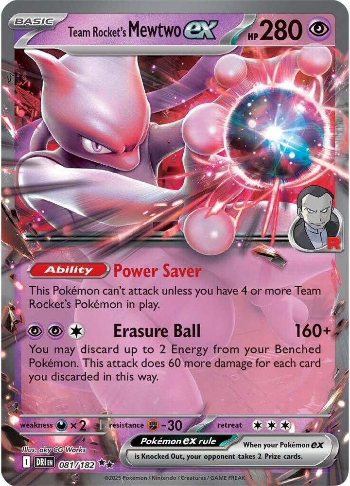 Team Rocket's Mewtwo ex - #081/182