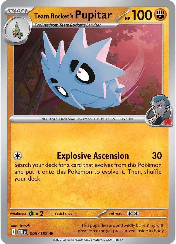 Team Rocket's Pupitar - #095/182