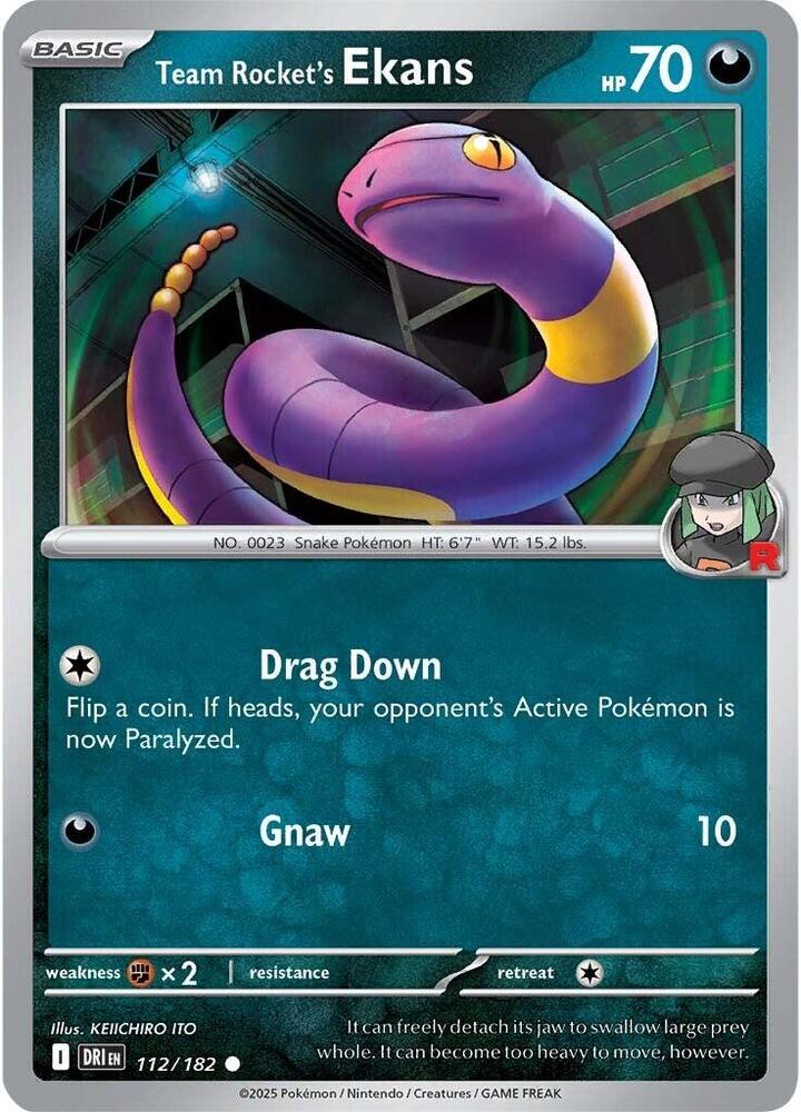 Team Rocket's Ekans - #112/182