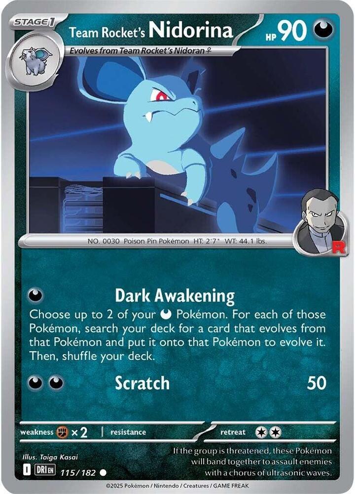 Team Rocket's Nidorina - #115/182