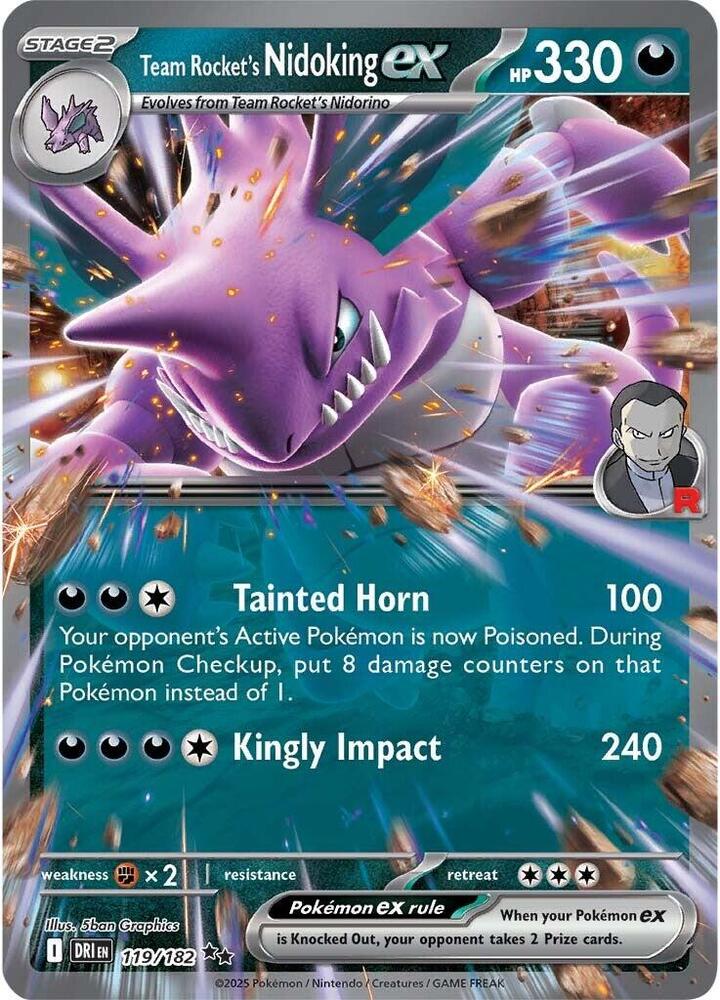 Team Rocket's Nidoking ex - #119/182
