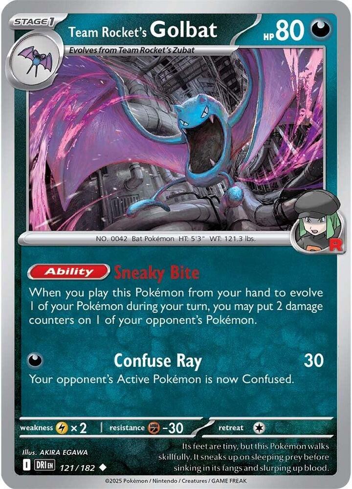 Team Rocket's Golbat - #121/182