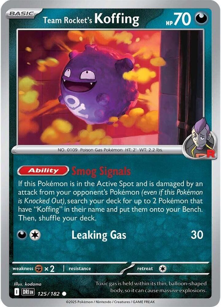 Team Rocket's Koffing - #125/182