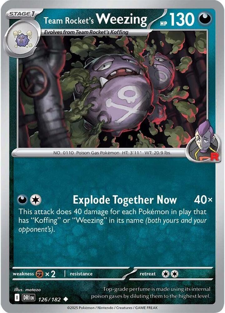 Team Rocket's Weezing - #126/182