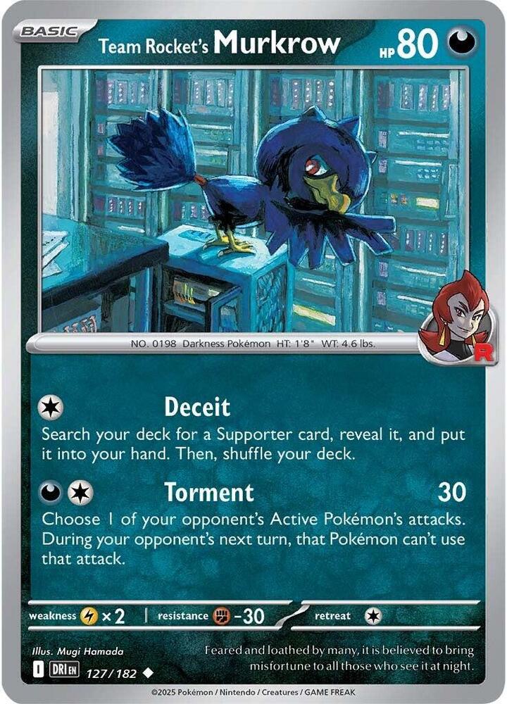 Team Rocket's Murkrow - #127/182