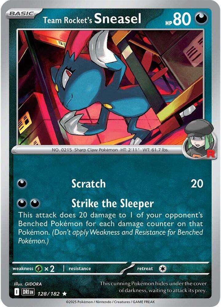 Team Rocket's Sneasel - #128/182
