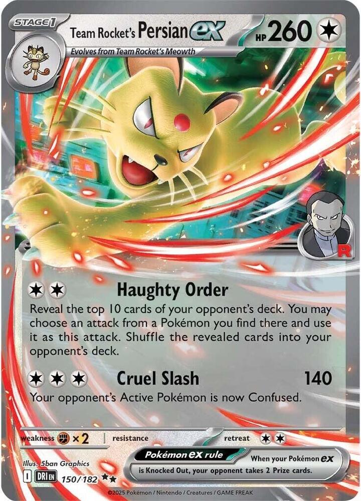 Team Rocket's Persian ex - #150/182