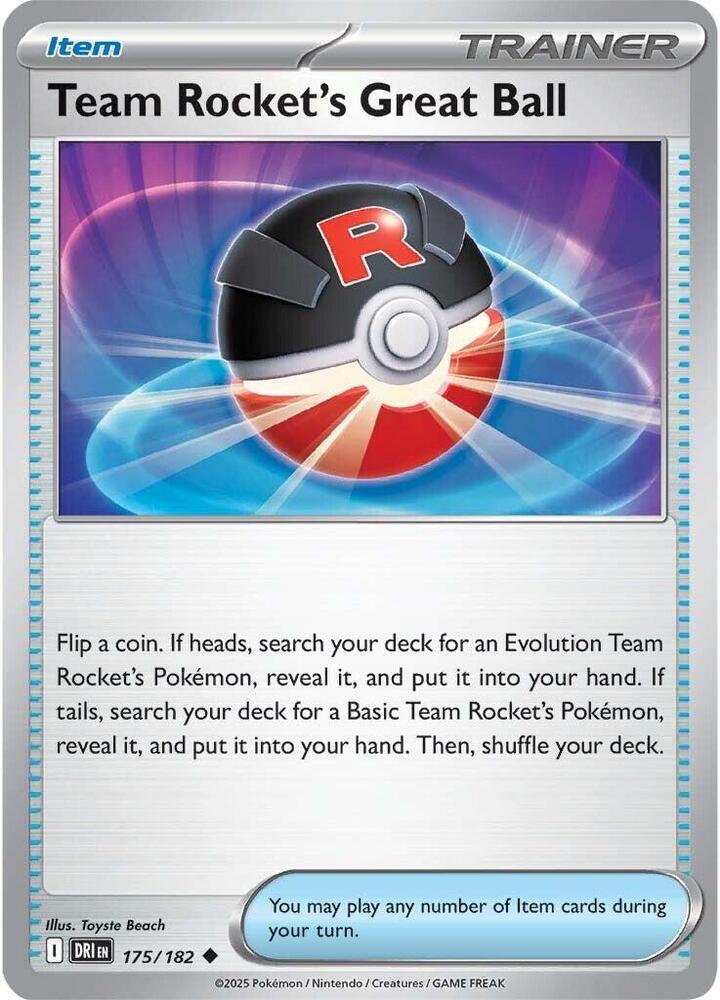 Team Rocket's Great Ball - #175/182