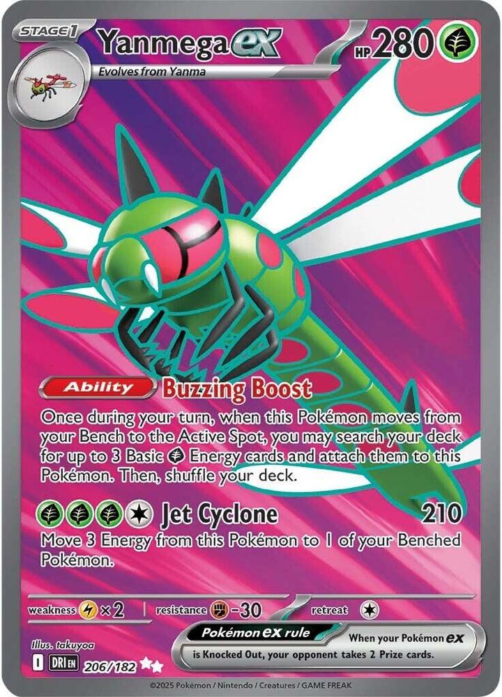 Yanmega ex - 206/182 - #206/182