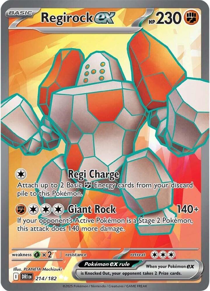 Regirock ex - #214/182