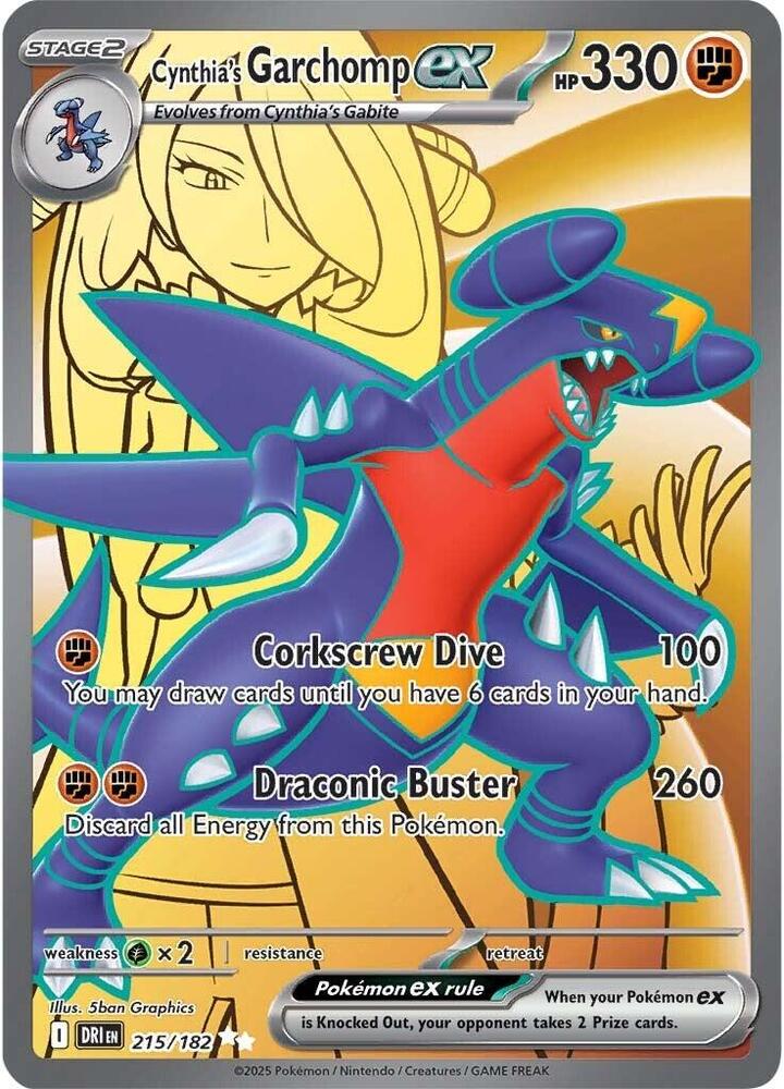 Cynthia's Garchomp ex - #215/182