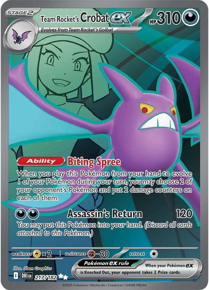 Team Rocket's Crobat ex - #217/182