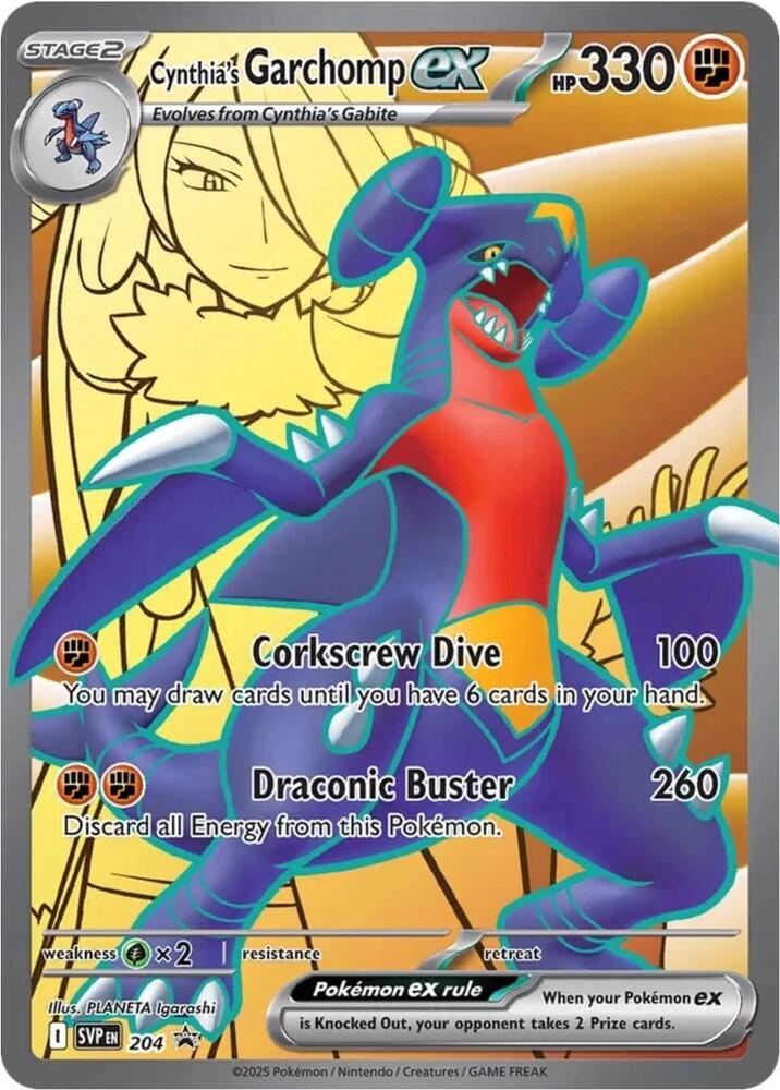 Cynthia's Garchomp ex - #204