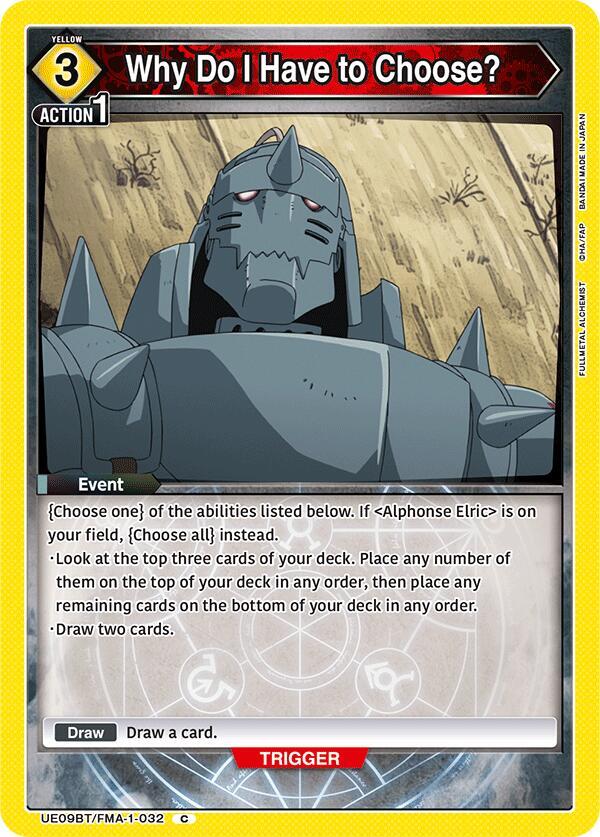 Why Do I Have to Choose? - #UE09BT/FMA-1-032