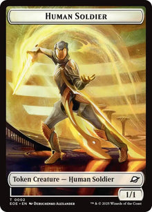 Human Soldier // Lander (0008) Double-Sided Token - #2 // 8