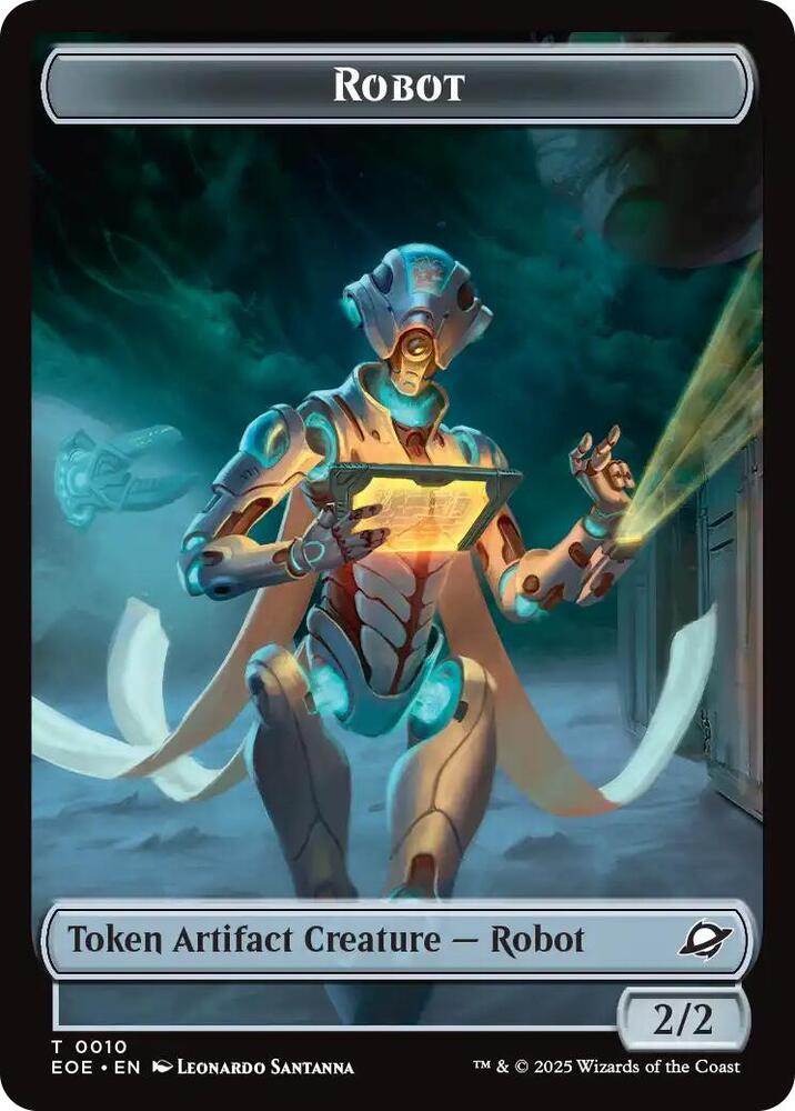 Robot // Lander (0004) Double-Sided Token - #10 // 4