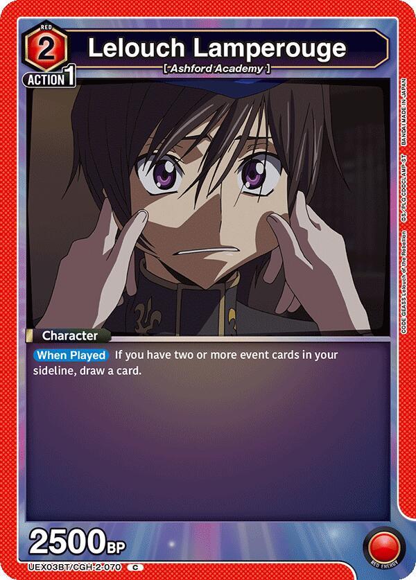 Lelouch Lamperouge (070) - #UEX03BT/CGH-2-070