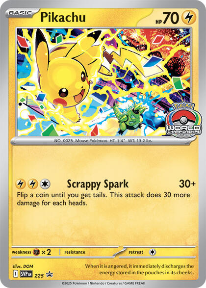 Pikachu - 225 (World Championship 2025) - #225