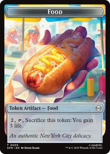 Food // Robot Double-Sided Token - #5 // 6