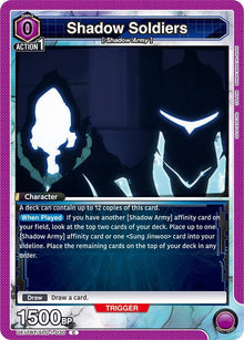 Shadow Soldiers (Box Topper Foil) - #UE17BT/SLG-1-030