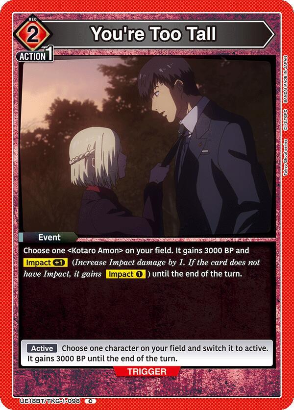 You're Too Tall - #UE18BT/TKG-1-098